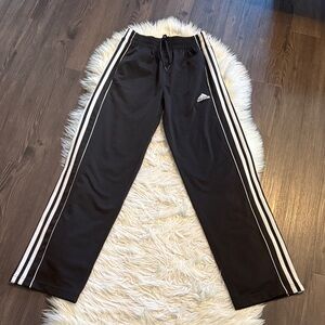 Adidas Black Joggers with White Accents